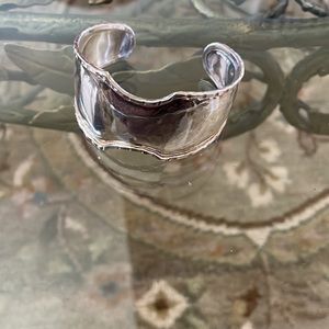 Sterling Silver Wide Cuff Bracelet